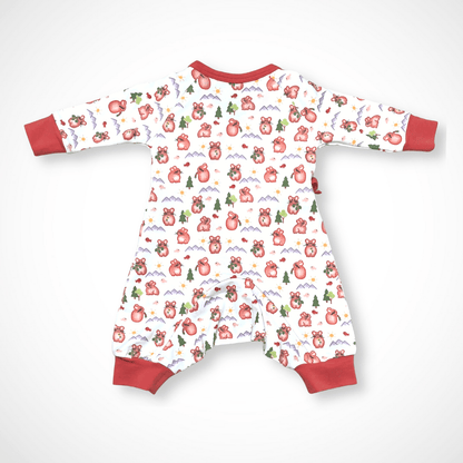 Kolorful Organic Pima Cotton Babies' Kimono Romper- Pika