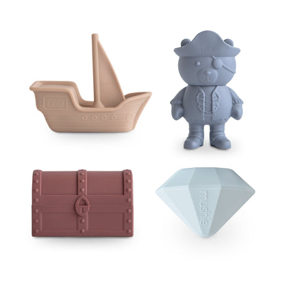 Mushie Mold-Free Bath Play Set - Pirate | Mushie