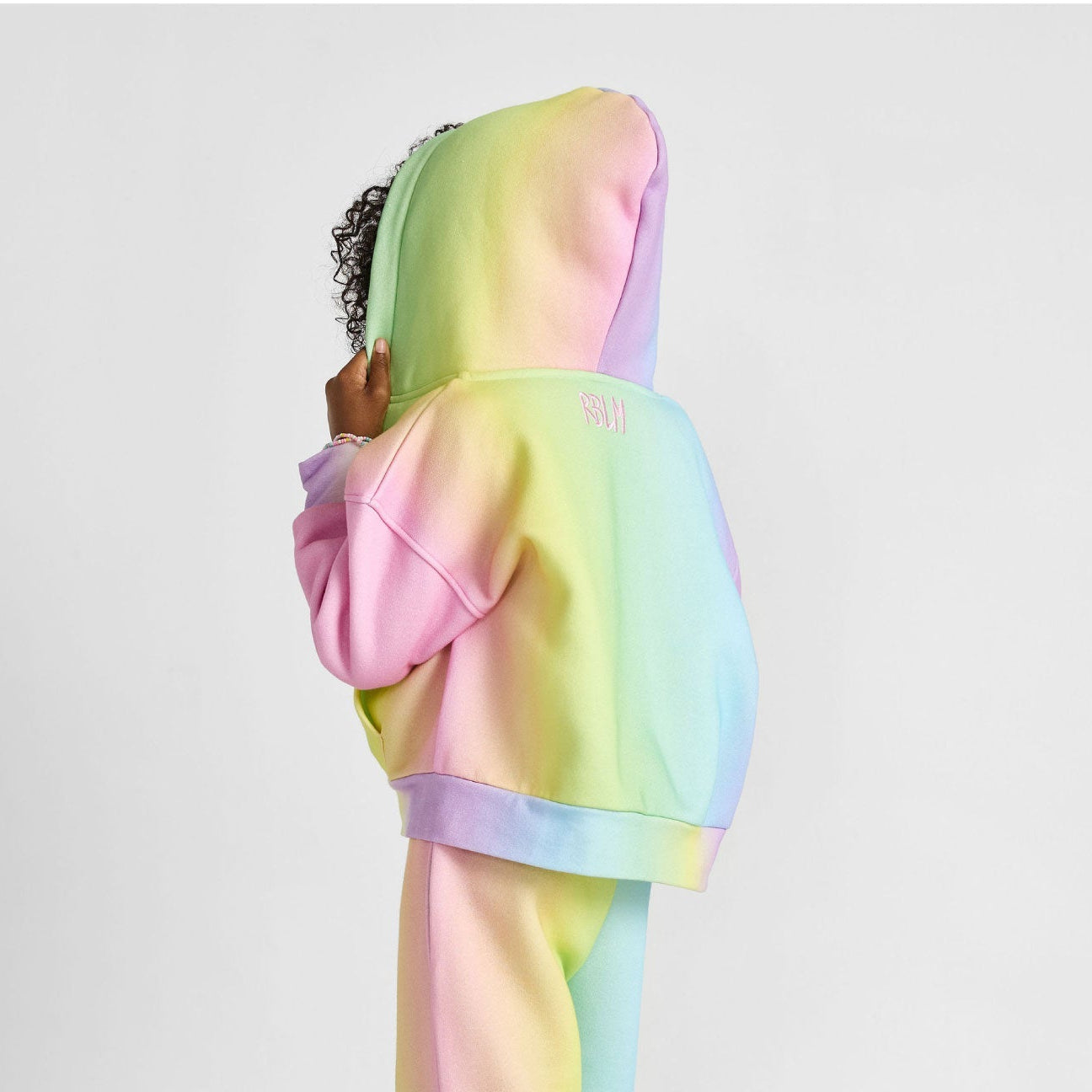 Rainbow Zip-Up Hoodie - Organic Cotton & Recycled Polyester | Rebloomed Kids