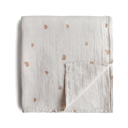 Muslin swaddle blanket, various colors*