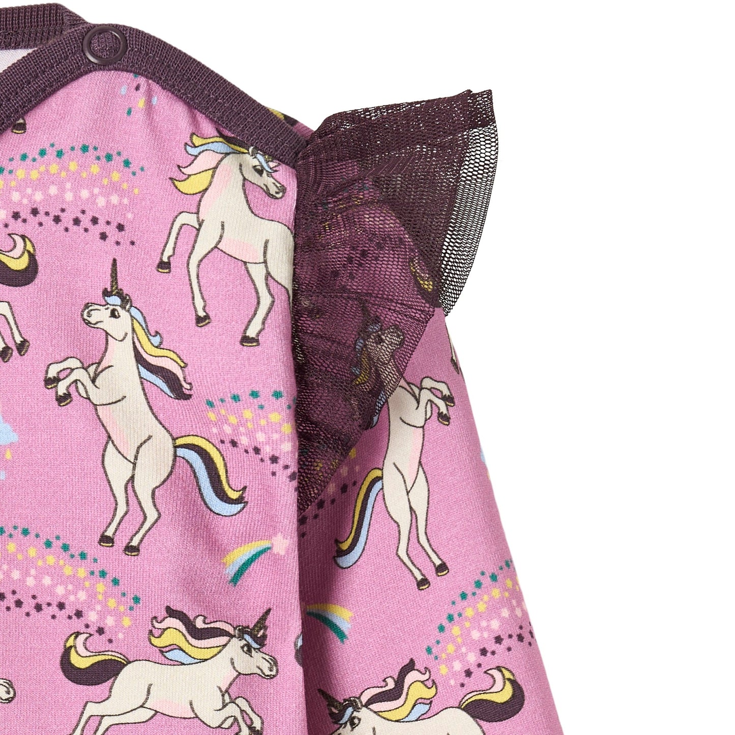 Smafolk Organic Cotton Long Sleeve Bodysuit - Unicorns