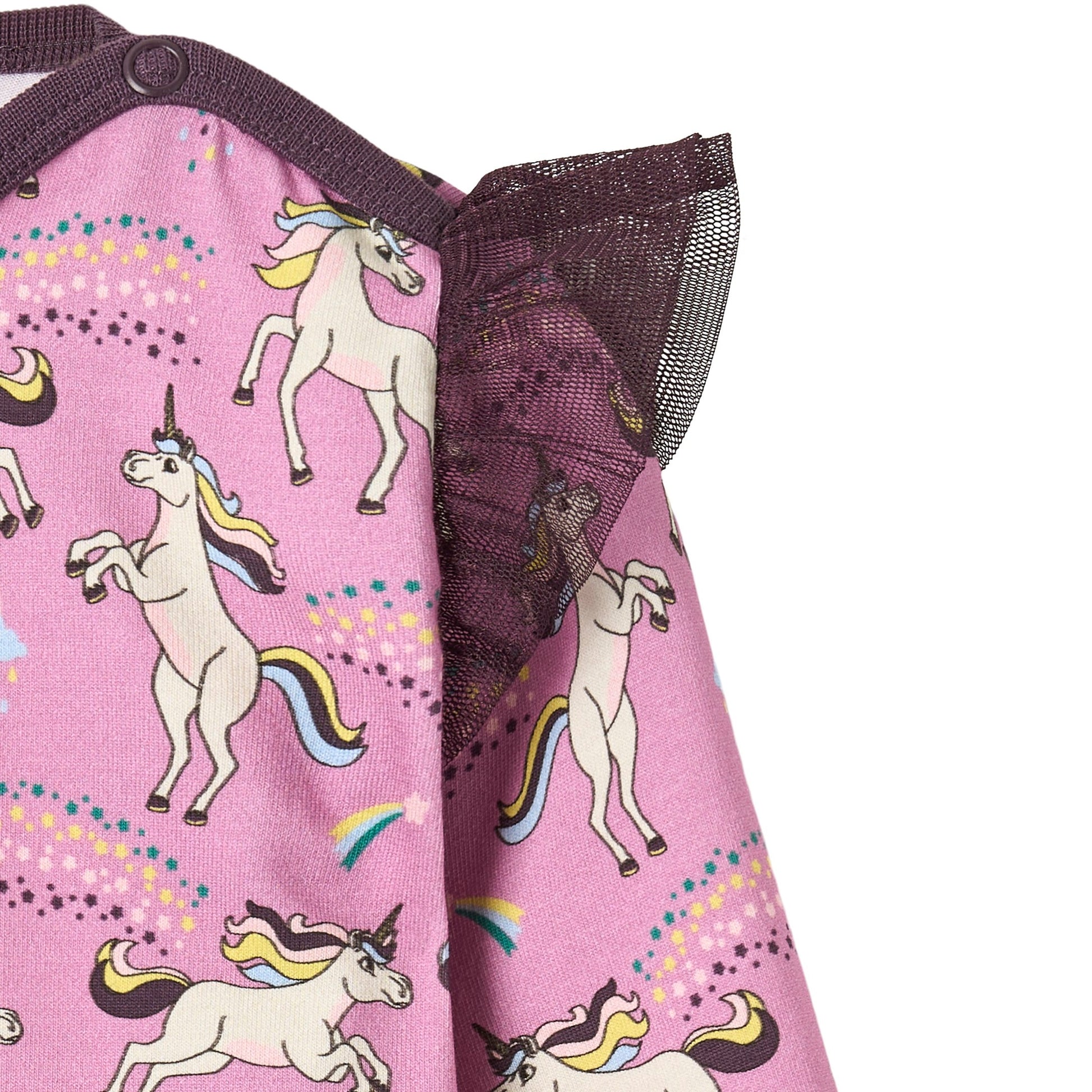 Smafolk Organic Cotton Long Sleeve Bodysuit - Unicorns