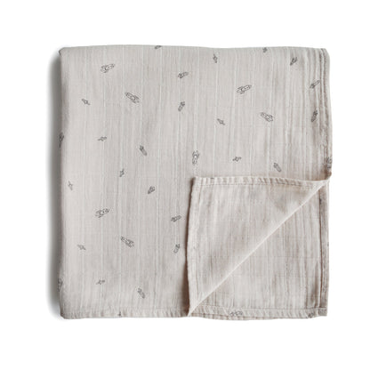 Muslin swaddle blanket, various colors*
