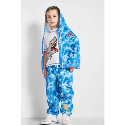 Ocean Tie-Dye Joggers - Organic Cotton & Recycled Polyester | Rebloomed Kids