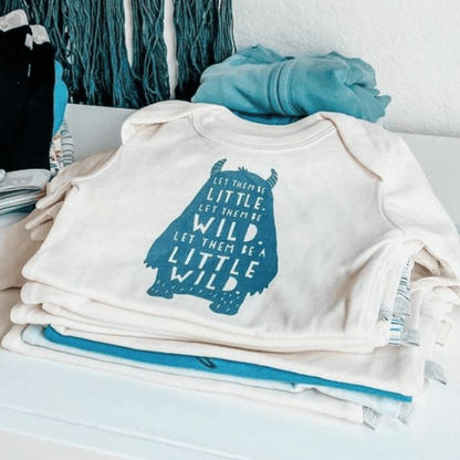 Wild Child Organic Cotton Baby Bodysuit - Finn + Emma