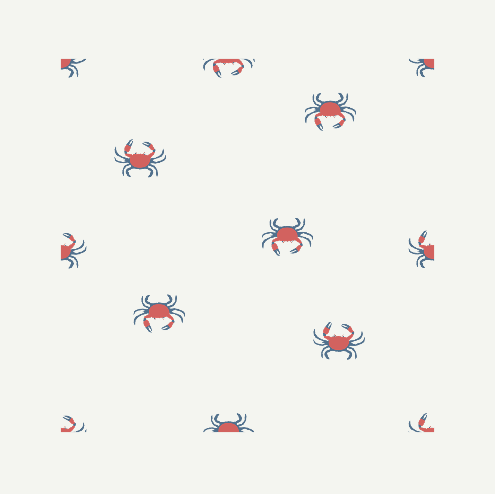 Organic Cotton Tank Twirl Dress - Crab Print