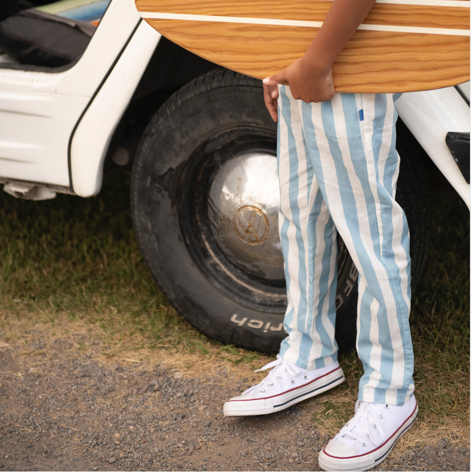 Linen Striped Cabana Pant
