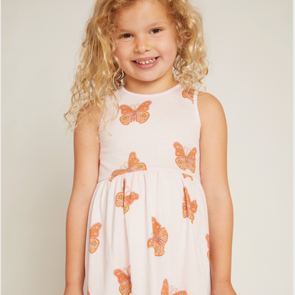 Organic Cotton Tank Dress - Butterfly