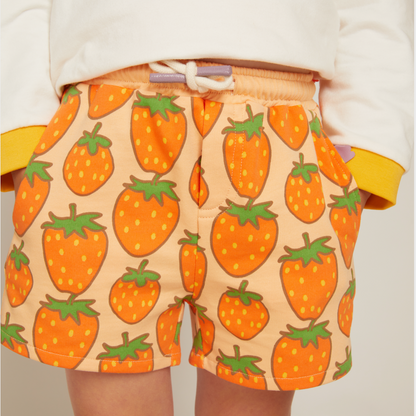 Organic Cotton Shorts - Strawberry