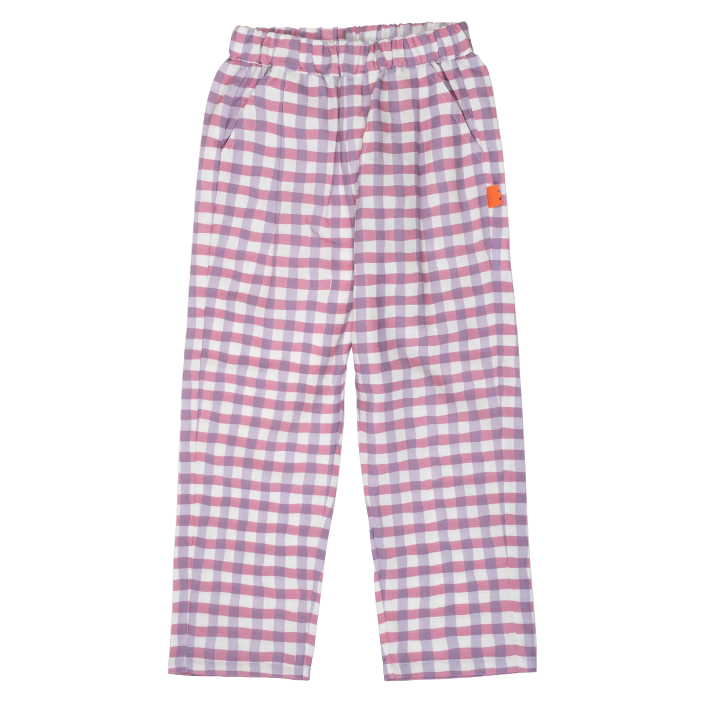 Mon Coeur Linen Pant – Purple Gingham