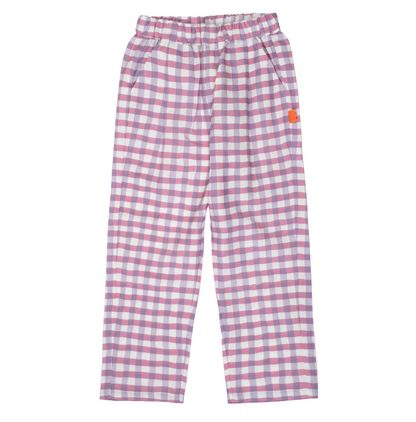 Mon Coeur Linen Pant – Purple Gingham