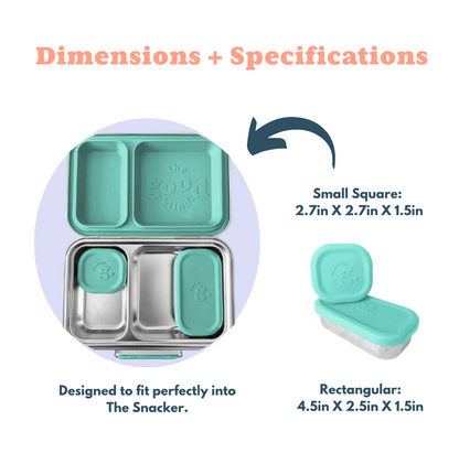 The Snacker™ Lunch Box, Plastic-Free