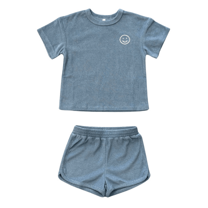 Cotton Terry Short Sleeve Set - Various Colors | Babysprouts