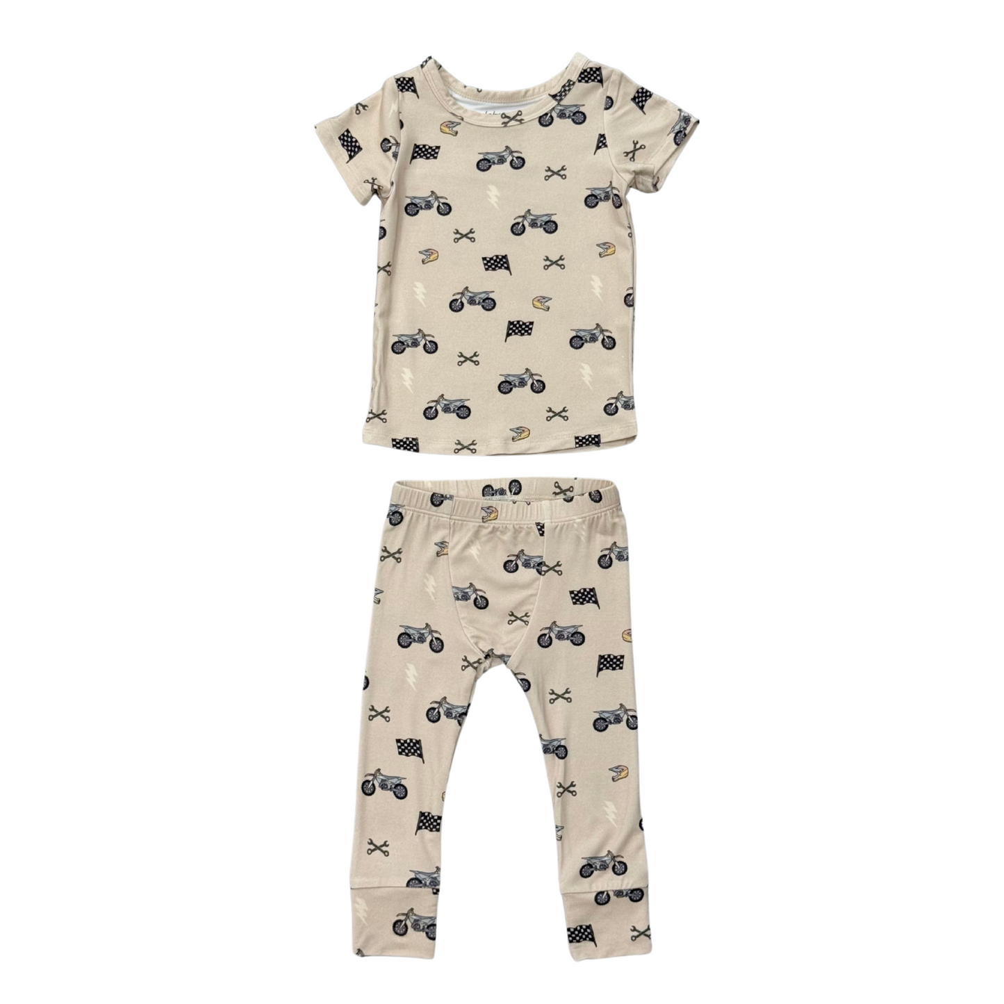 Kids Bamboo Viscose Short Sleeve Lounge Set - Pajamas | babysprouts