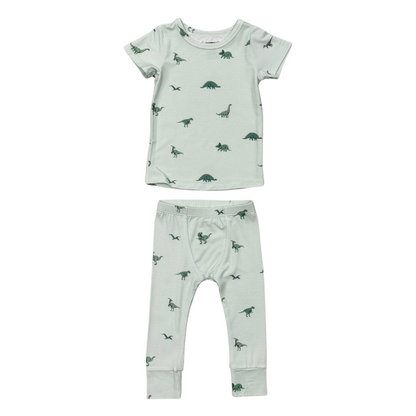 Kids Bamboo Viscose Short Sleeve Lounge Set - Pajamas | babysprouts