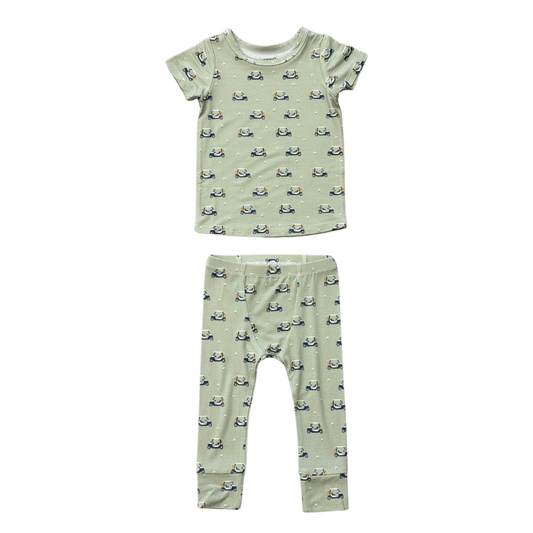 Bamboo Viscose Short Sleeve Pajama Set - Various Prints