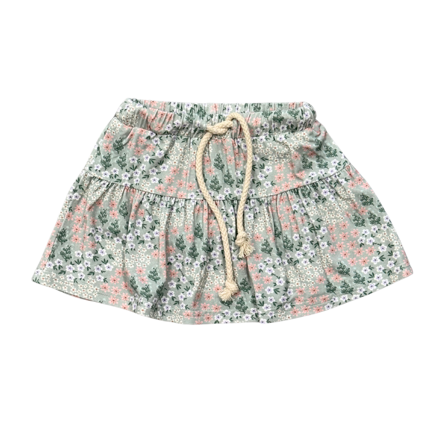 Girls Bamboo Viscose Skort with Built-In Shorts | babysprouts