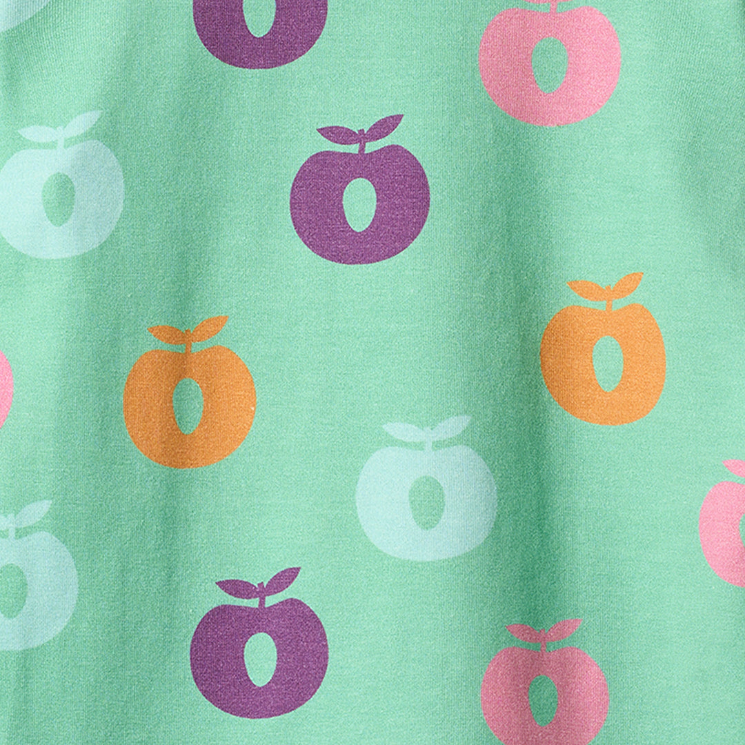 Long-sleeved t-shirt- apples, mint haven