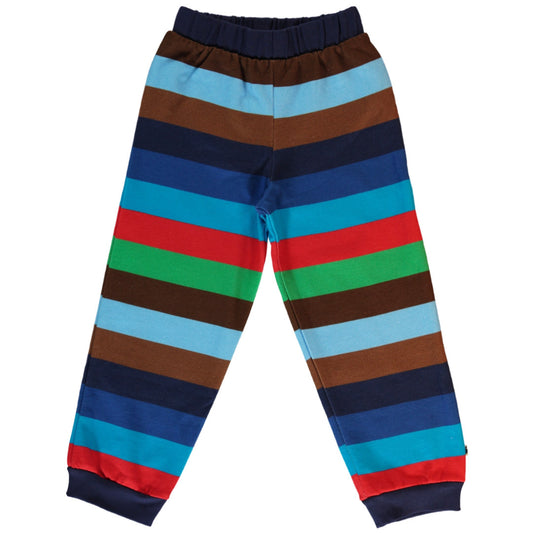 Smafolk organic Sweatpants- medieval blue striped