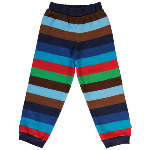Smafolk organic Sweatpants- medieval blue striped