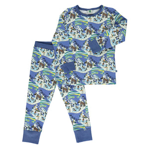 Smafolk organic Pajamas- winter landscape