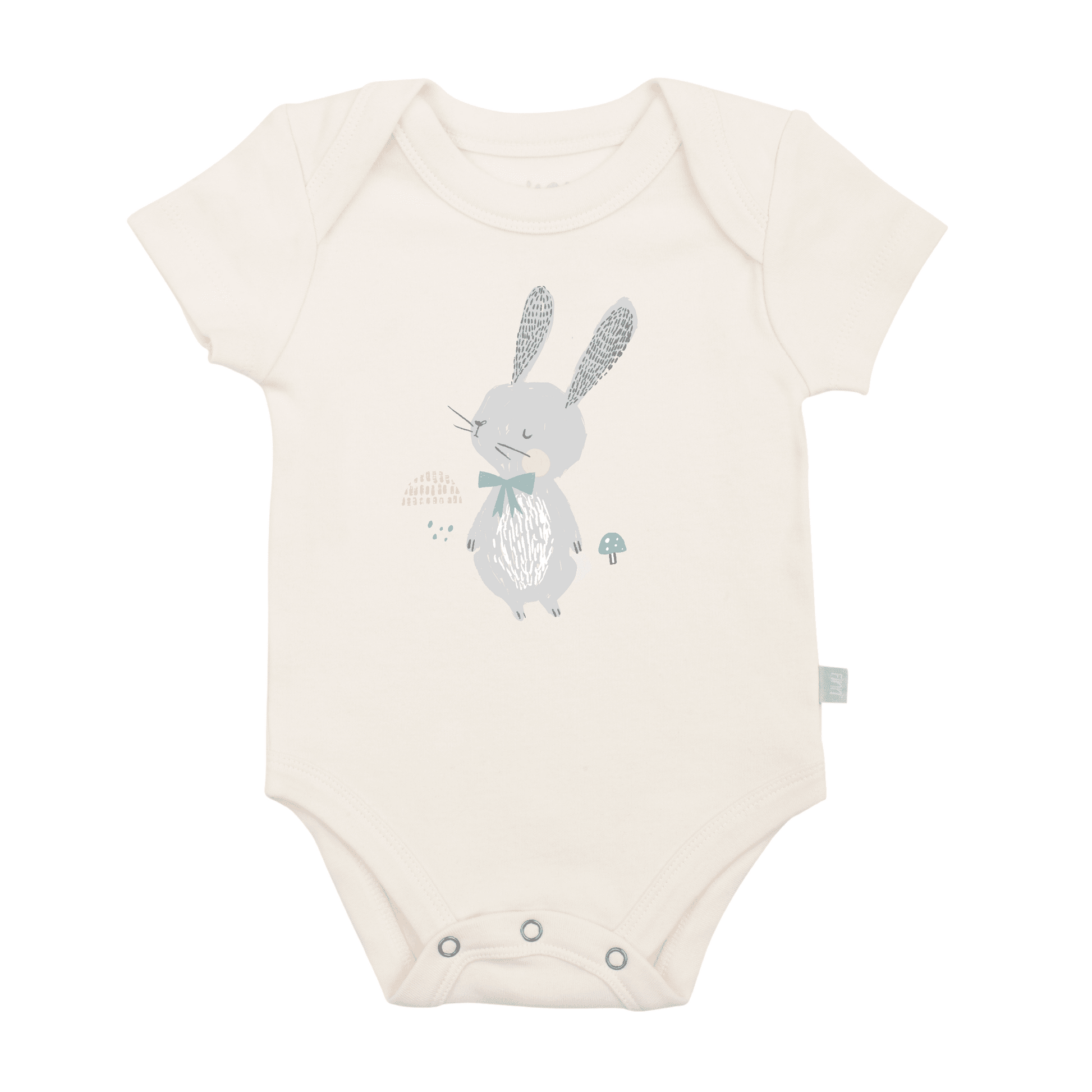 Spring Bunny Organic Cotton Baby Bodysuit - Finn + Emma