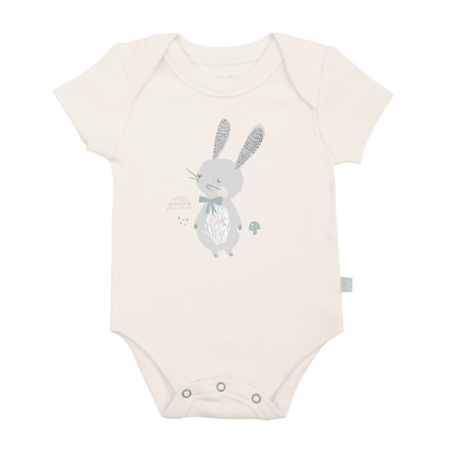 Spring Bunny Organic Cotton Baby Bodysuit - Finn + Emma