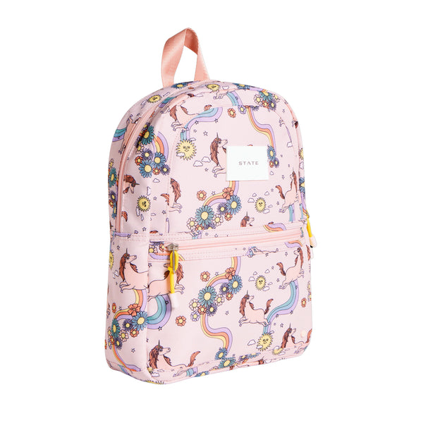 State Bags Kane kids mini backpack- unicorns, side