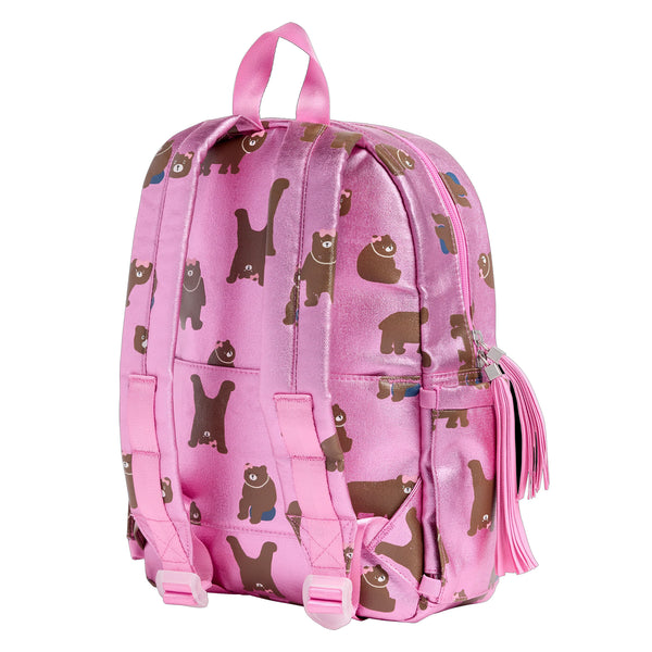 State Bags Kane mini backpack- bears, metallic, back