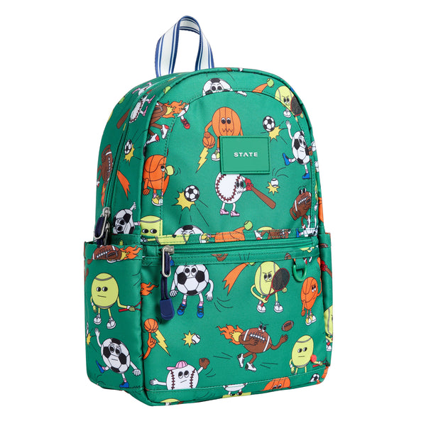 State Bags Kane mini backpack- sports balls, canvas