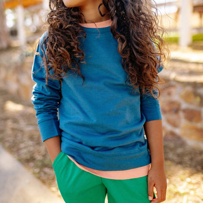 Organic Cotton Raglan Kids Sweatshirt | Jackalo