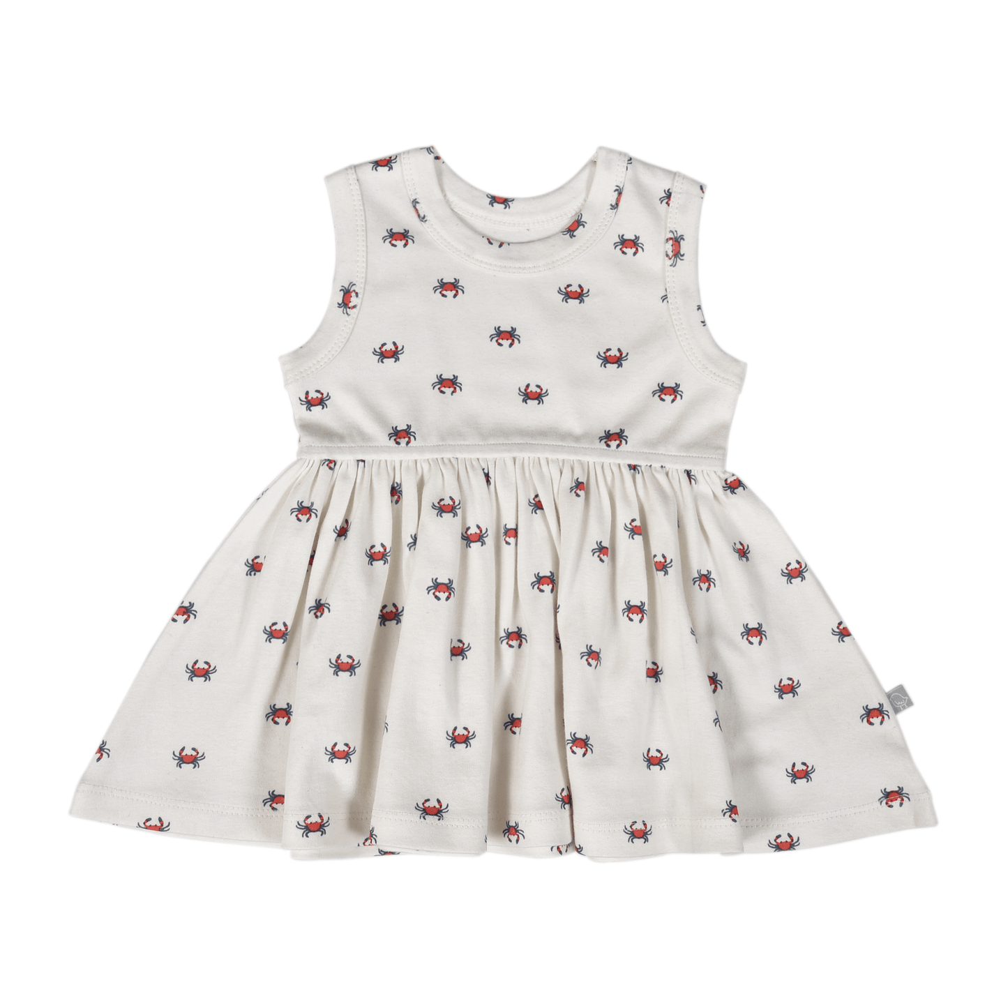 Finn + Emma Organic Cotton Crab Print Tank Twirl Dress for Baby & Toddler