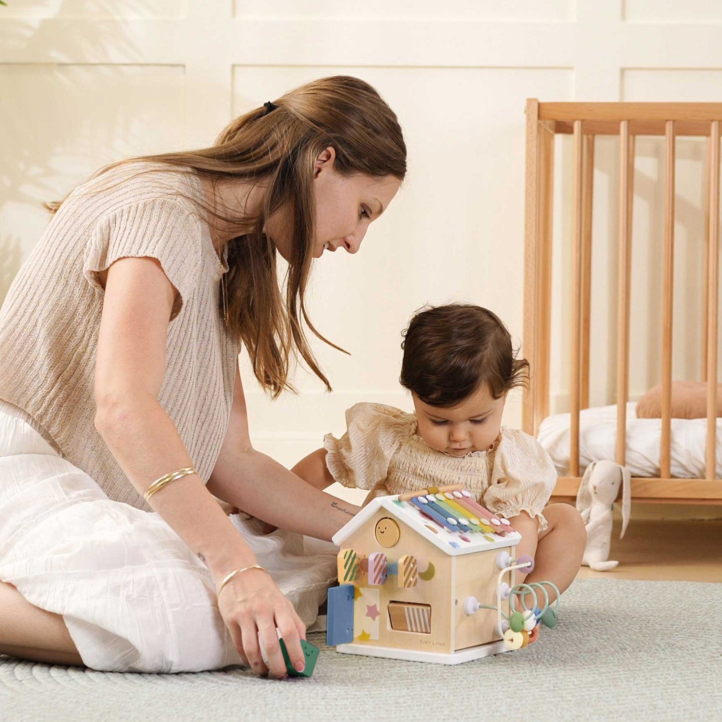 Cottage Activity Cube - Morandi
