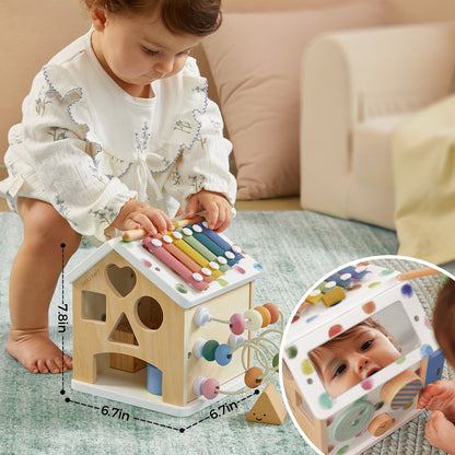 Cottage Activity Cube - Morandi