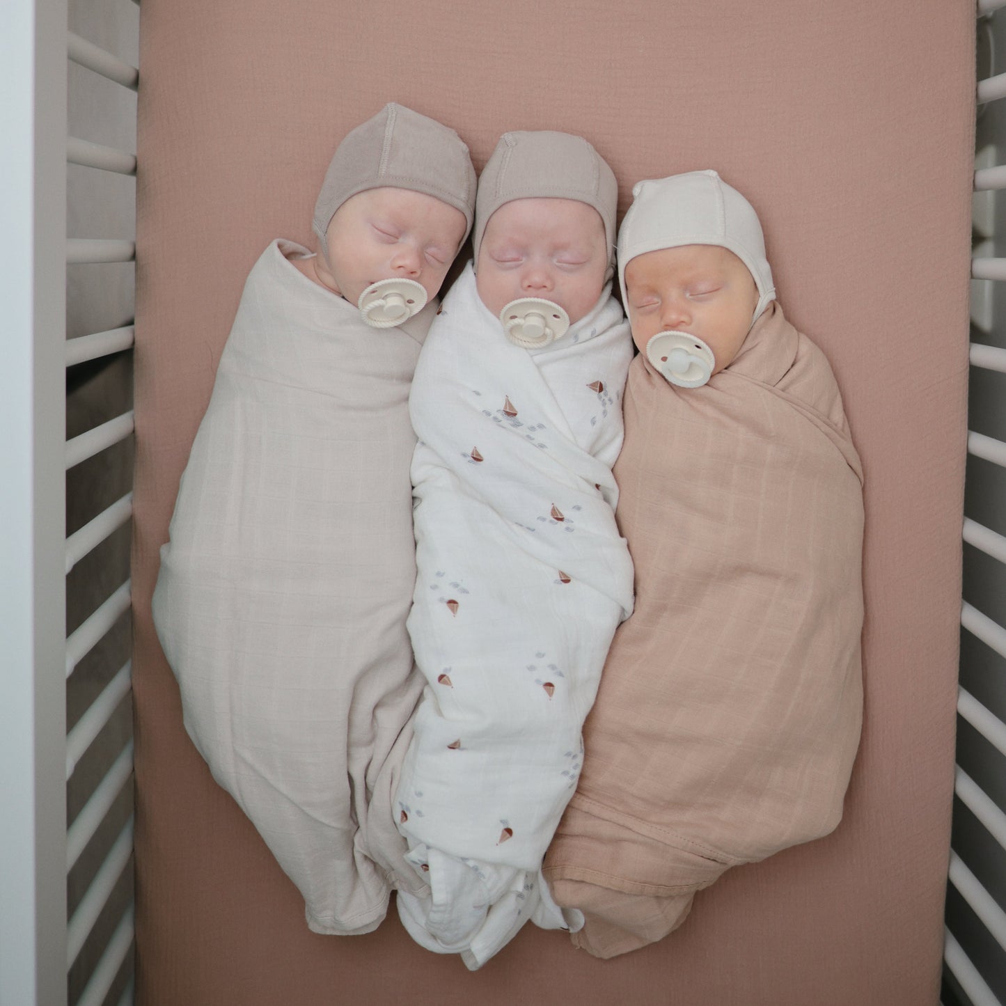 Muslin swaddle blanket, various colors*
