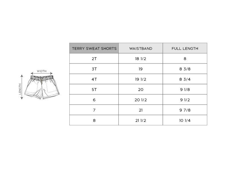 Bamboo Terry Sweat Shorts - Various Prints