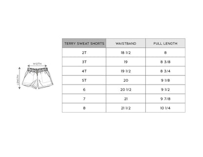 Bamboo Terry Sweat Shorts - Various Prints