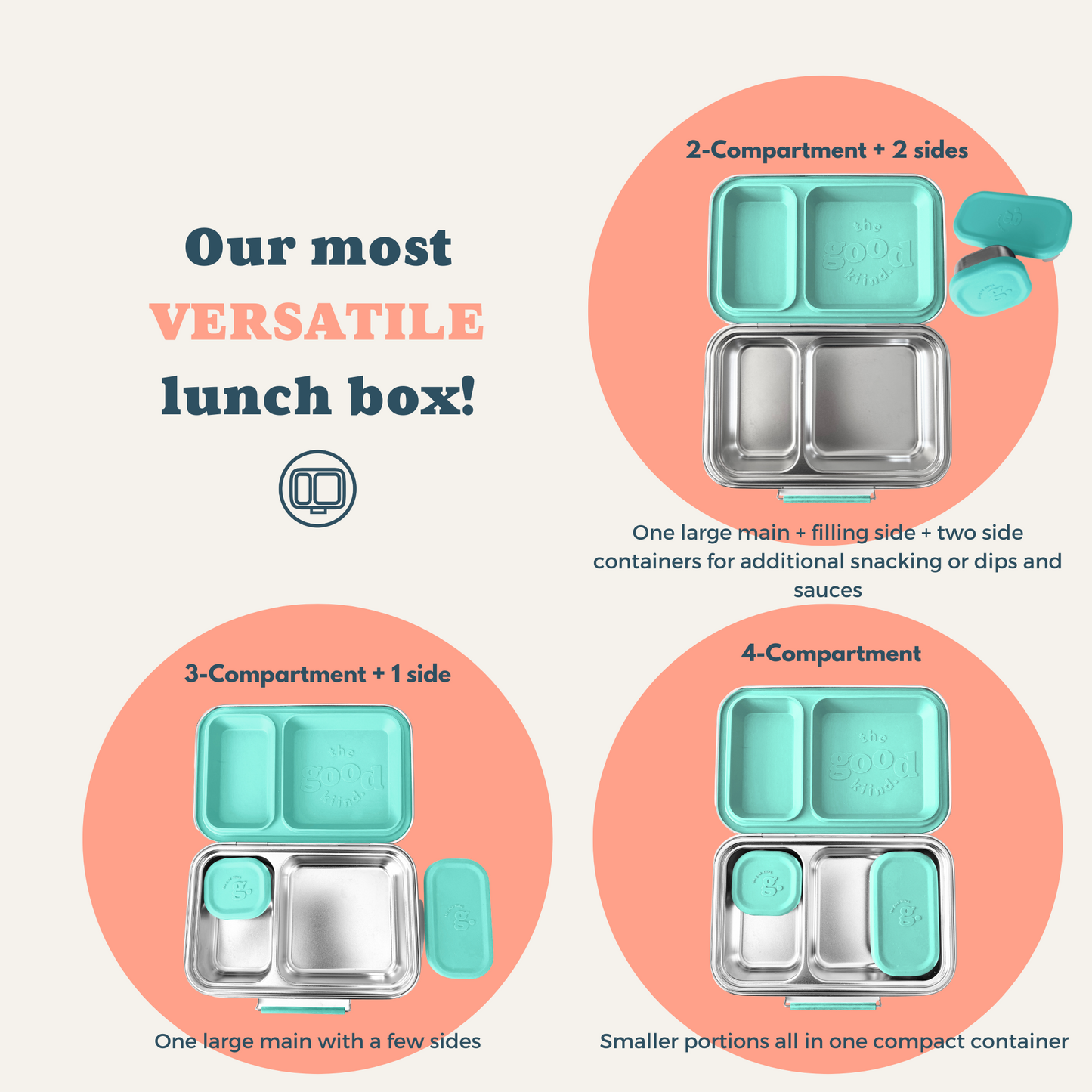 The Snacker™ Lunch Box, Plastic-Free