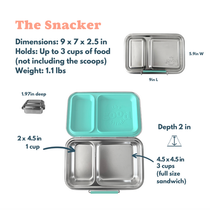 The Snacker™ Lunch Box, Plastic-Free