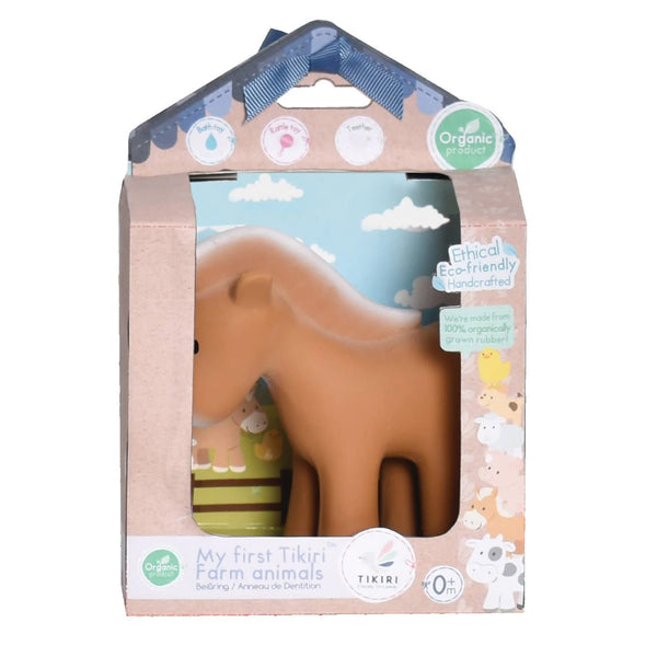 Natural rubber teether- horse
