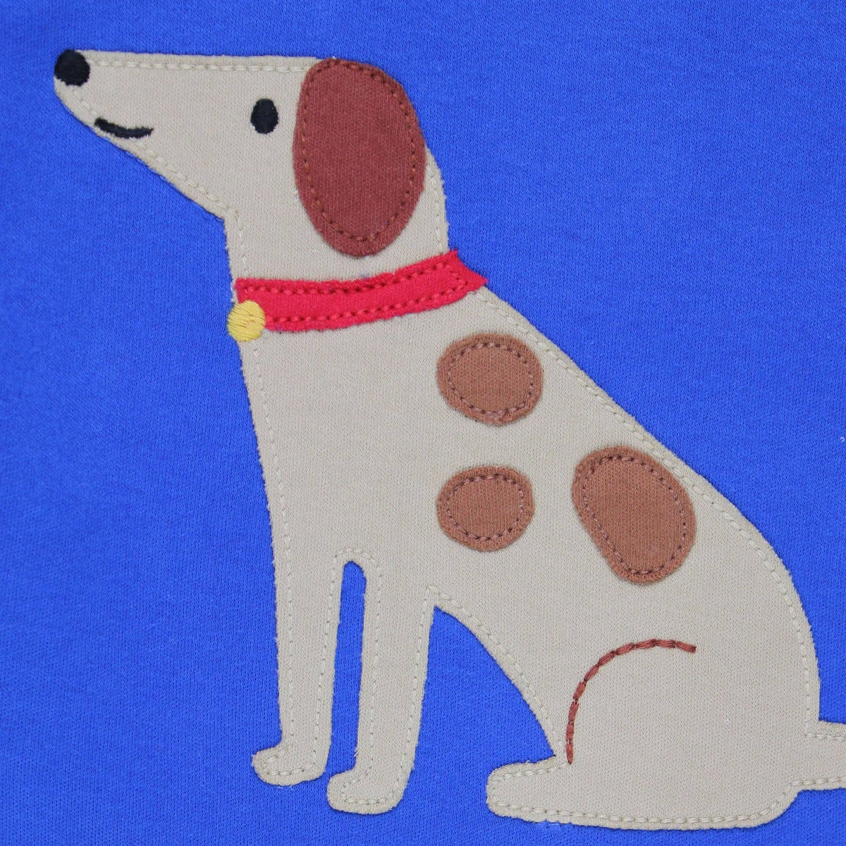 Toby Tiger Organic Cotton Long Sleeve T-Shirt - Dog Appliqué