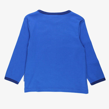 Toby Tiger Organic Cotton Long Sleeve T-Shirt - Dog Appliqué