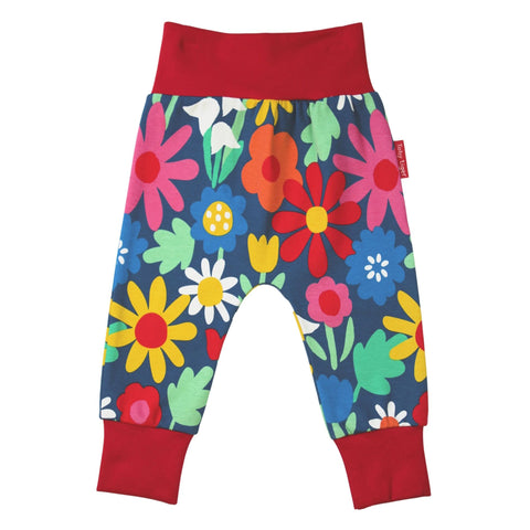 Toby Tiger organic Print pants- bold floral