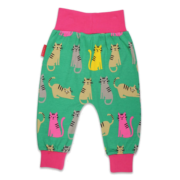 Toby Tiger organic Print pants- kittens, back