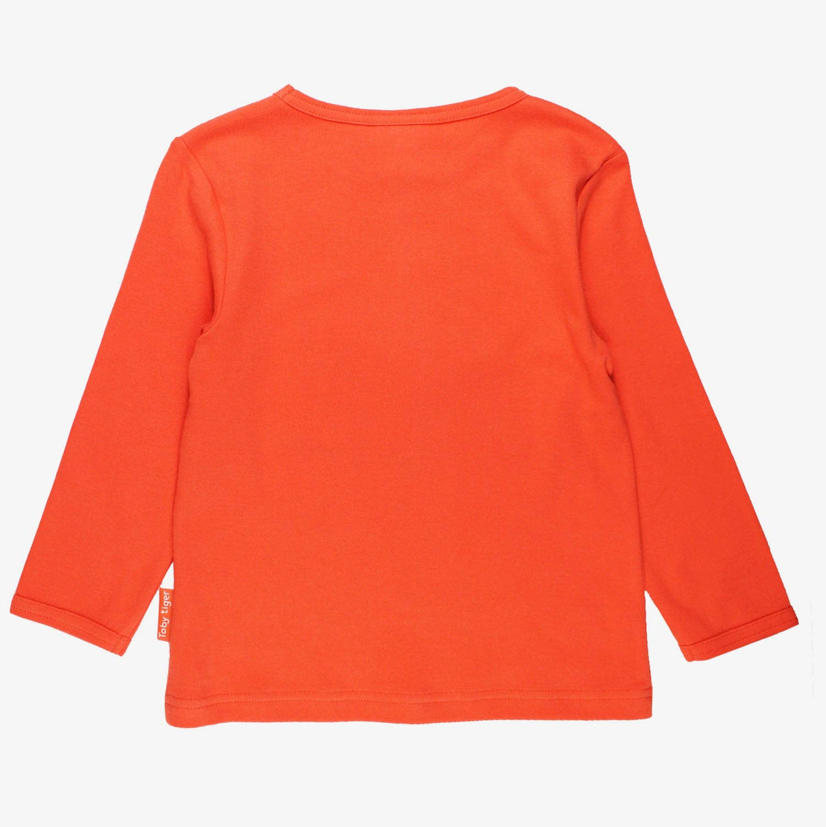 Toby Tiger Organic Cotton Long Sleeve T-Shirt - Penguin Appliqué