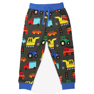 Toby Tiger organic Vehicle print joggers