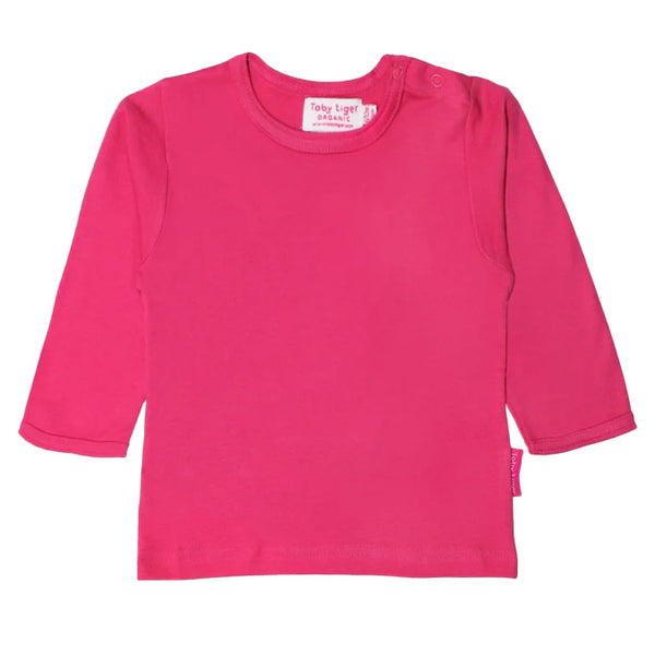 Toby Tiger organic Long sleeved t-shirt- pink