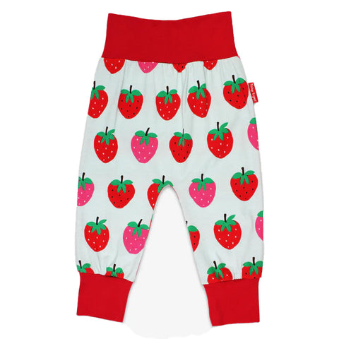 Toby Tiger organic Print pants- strawberry