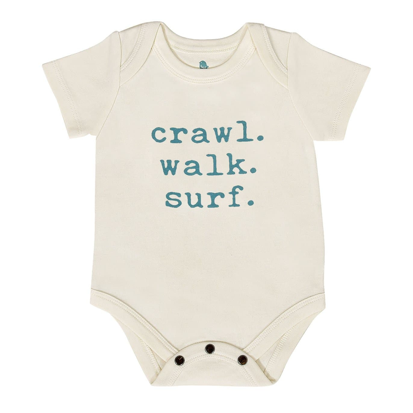 Crawl Walk Surf Organic Cotton Baby Bodysuit - Finn + Emma