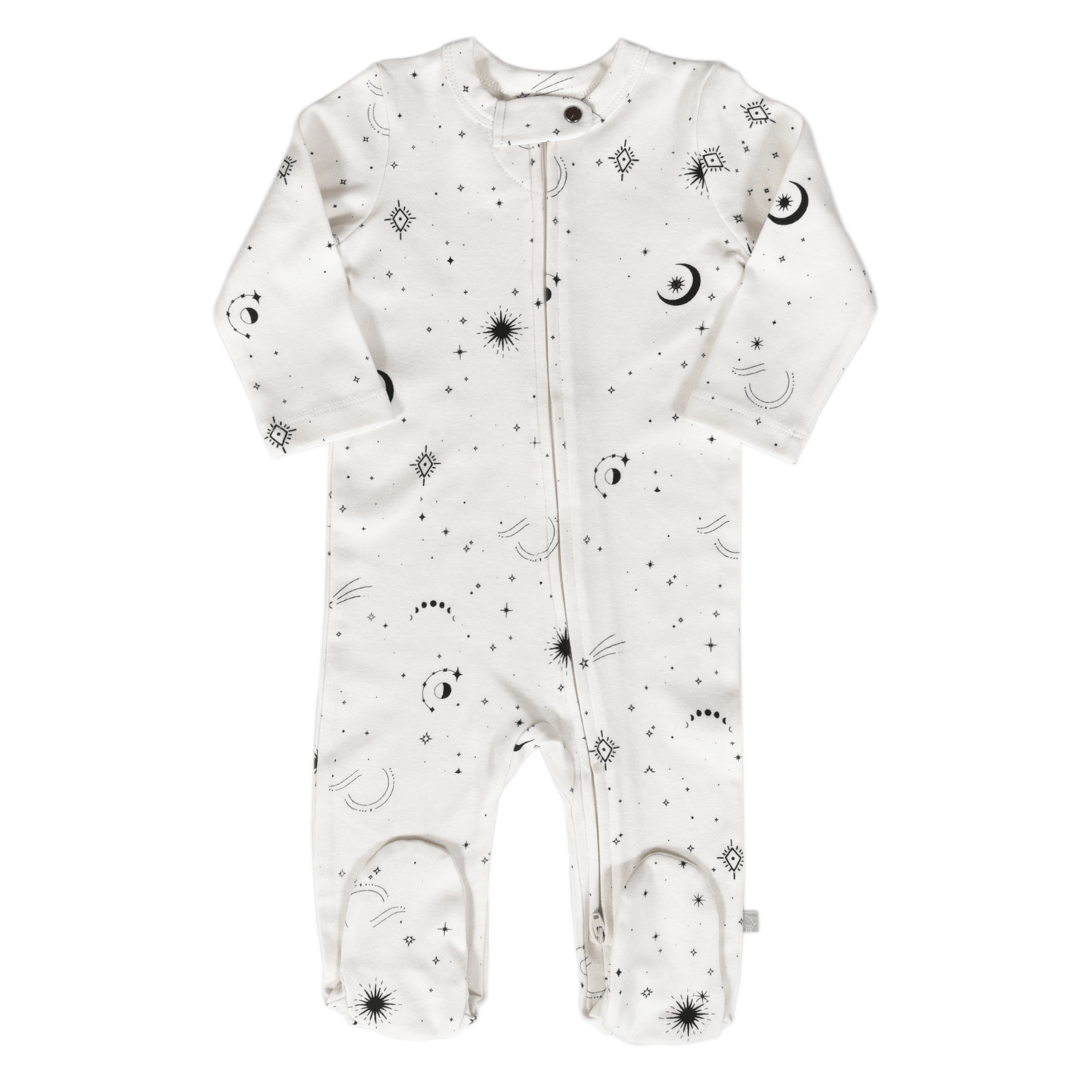 Celestial Organic Cotton Baby Footie - Finn + Emma